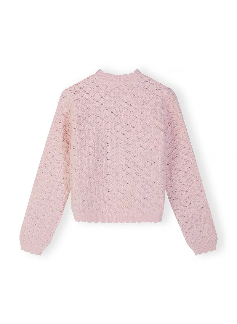 مينوتي Girls pink long sleeve jumper regular fit 3-15 years